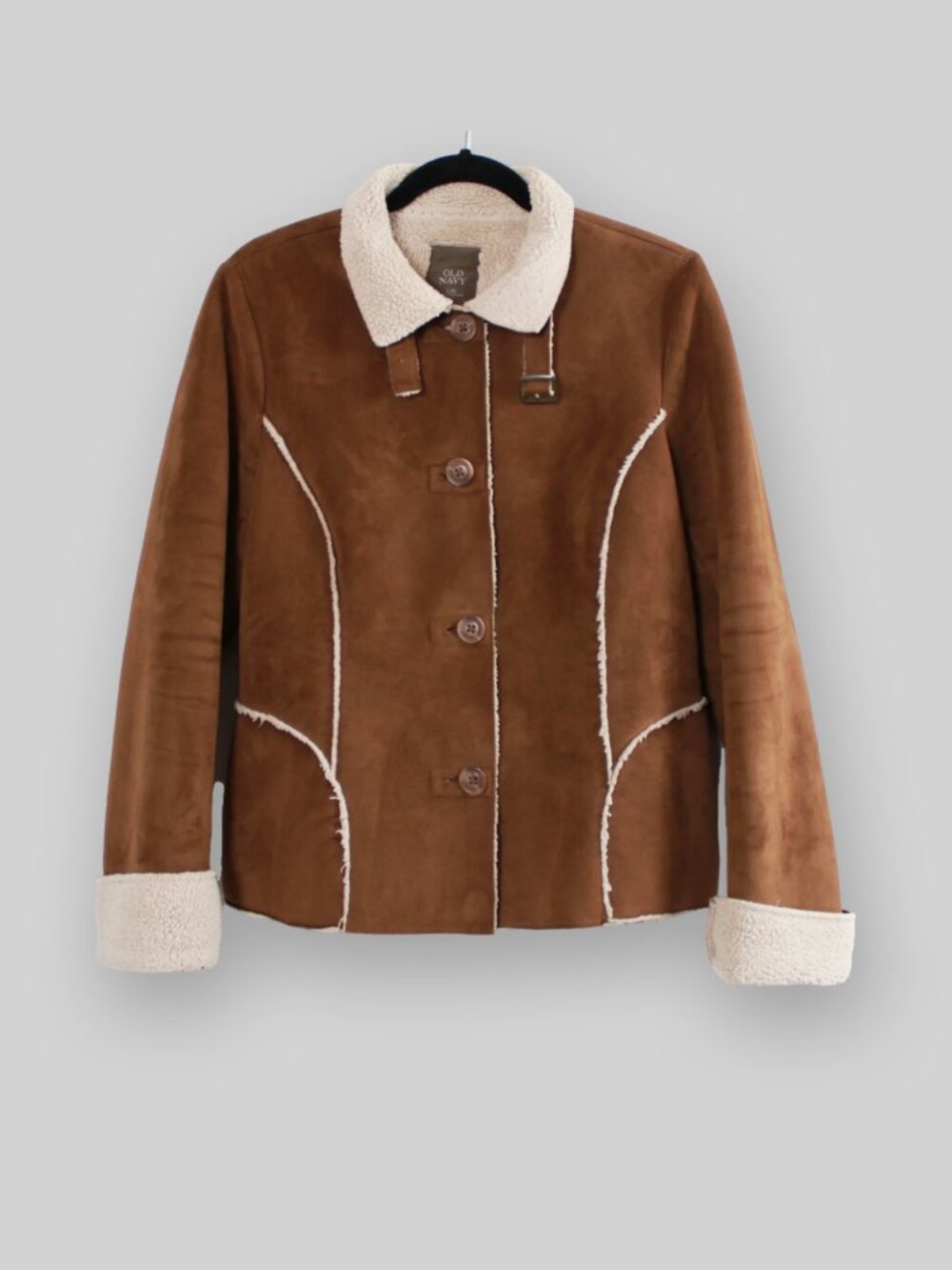 Old Navy Faux Shearling Sherpa Jacket Size L